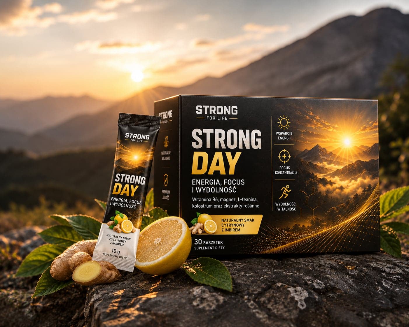 Suplement Strong Day o wschodzie słońca